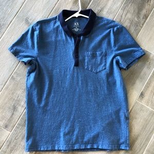 Men’s XL Blue Armani Exchange Polo 👕